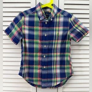 Ralph Lauren polo size 4T Multicolor Plaid button dress Shirt